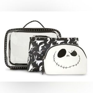 Primark Disney NBC Nightmare Before Christmas 3-Pack Cosmetic Travel Bags NWT